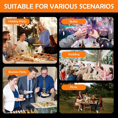 ALSO GO 2 Pack Chafing Dish Buffet Set & 2 Serving Tongs, 9QT Stainless Steel Rectangular Buffet Food Warmer Set with Full Size Food Pans and Folding Frame for Parties, Wedding, Christmas Catering