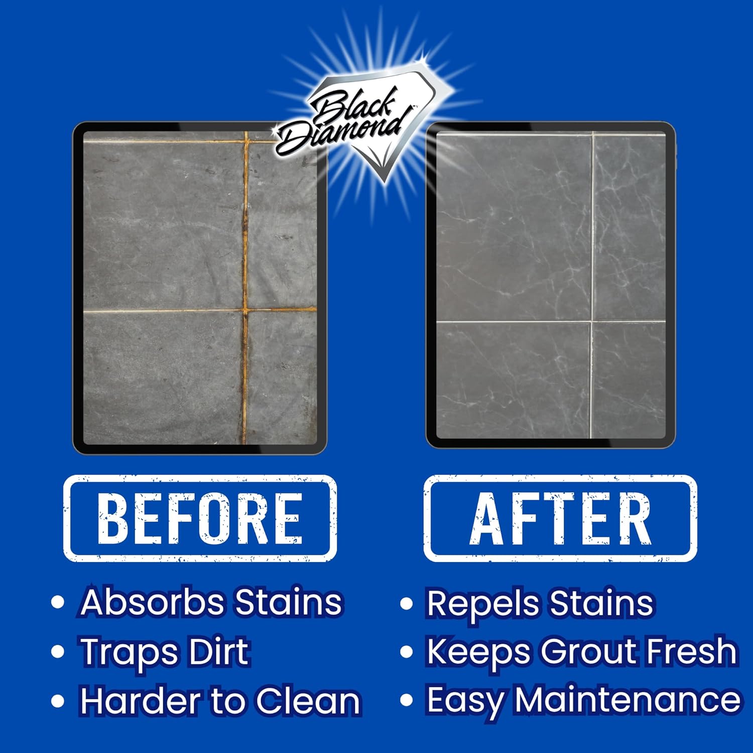Ultimate Grout Sealer - Professional Strength Tile, Stone & Grout Protection | Easy-Clean, Stain & Moisture Repellent - Low Odor Contractor Grade (Quart)