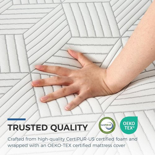 FATHOM Firm Twin Mattress - 6 Inch Memory Foam for Back Pain Relief | Cool Sleep with Gel Foam, CertiPUR-US Certified
