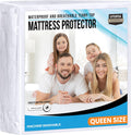 Utopia Bedding Queen Size Waterproof Mattress Protector - Soft Terry Cover with Deep Pockets (White)