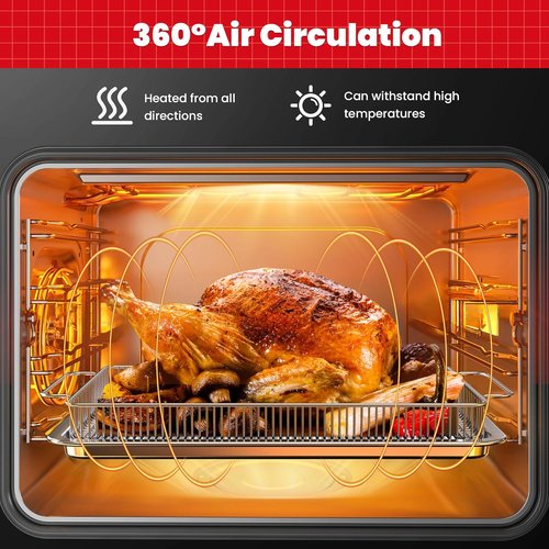 Air Fryer Basket Set by [Brand Name] - Stainless Steel Mesh Crisper Tray for Healthy Cooking | Dishwasher Safe, Fits Most Ovens