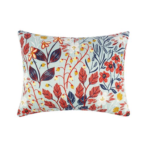 Greenland Home Fashions Heirloom Stitches Quilted Pillow Sham Collection, Decorative Pillow Cover, King, Perry