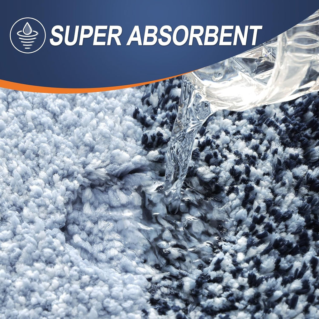 OLANLY Bathroom Rugs - Extra Soft Microfiber Mat | Quick-Dry, Machine Washable, 36x24, Navy Blue