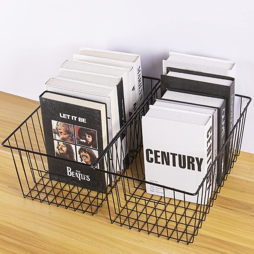 16inch Upright Freezer Organizer Baskets for 13-14,16-21 cu.ft Standup Freezer, Settle freezer chaos and reduce food waste effectively, Durable, Fully Use Space, Improve Air Circulate, Black, 6pcs