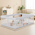 Hiaksedt Baby Playpen - 74x50 Inch Indoor & Outdoor Play Yard with Breathable Mesh Safety Features