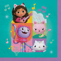 Gabby's Dollhouse Paper Party Napkins - 5" x 5" | Multi-color | Pack of 16