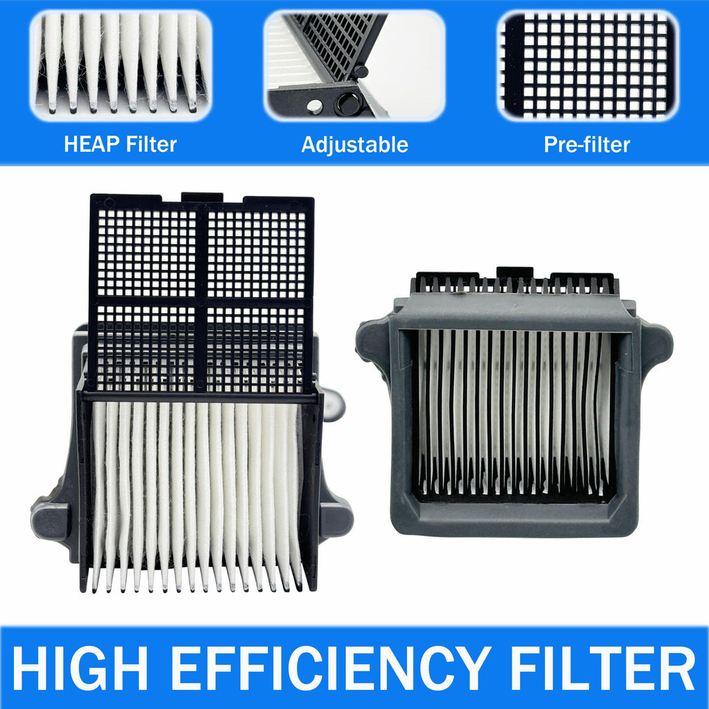 Replacement Parts Kit for TINECO iFLOOR 5 Breeze Complete Vacuum Cleaner- 2 Brush Rollers, 2 Vacuum HEPA Filters, 1 Cleaning Tool