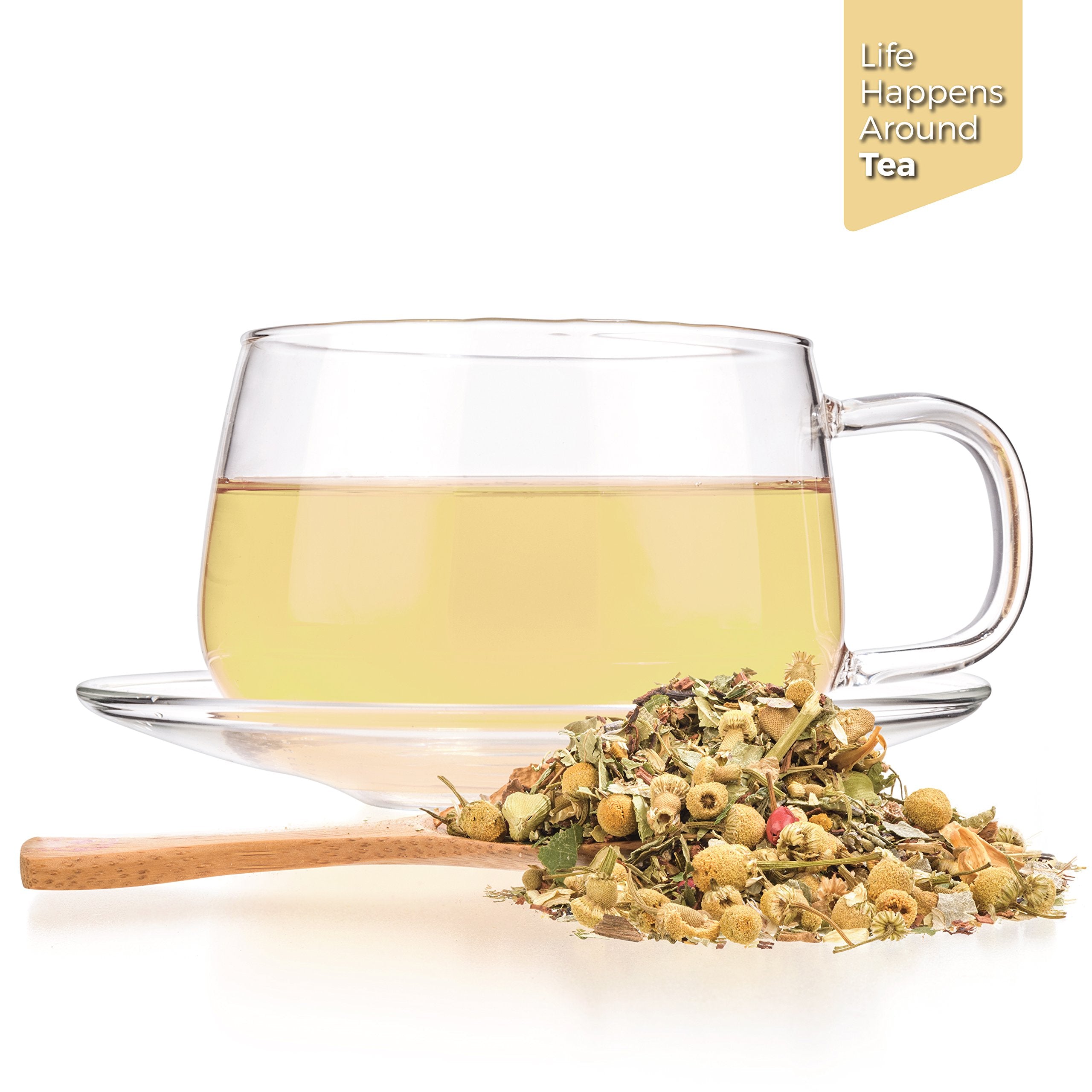 Tealyra - Tranquil Dream - Chamomile Honeybush Lavender - Calming - Relaxing - Herbal Loose Leaf Tea - Caffeine-Free - All Natural - 220g (8-ounce)