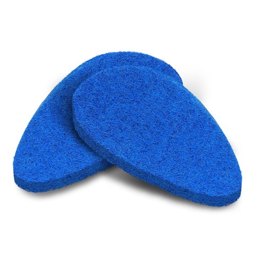 Qaestfy Pack of 2 Scrubber Pad Refill Compatible with QAE008 Shower Bathtub Tub and Tile Scrubber Cleaning Brush with Long Handle Model QAE009