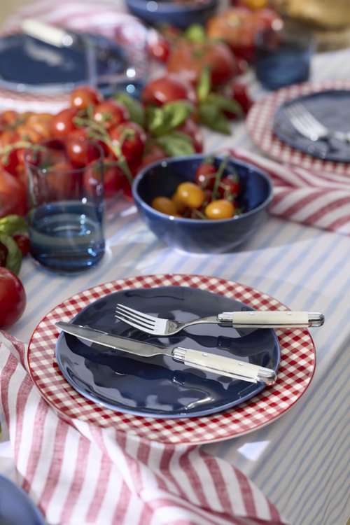 Lenox 897165 Gingham Red Dinner Plates, Set of 4