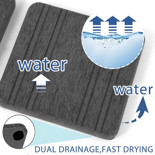 Diatomite Stone Sink Tray by DryingNeat - 3PCS Water Absorbing Coasters for Fast Drying | 8x4 & 4x4 Inch Sizes