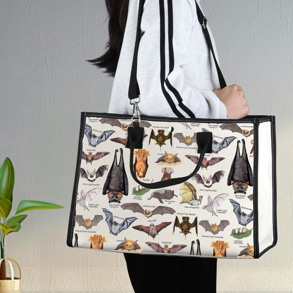 G2TUP Bat Tote Bag - Bat Lover Gifts - Medium - Bat TG