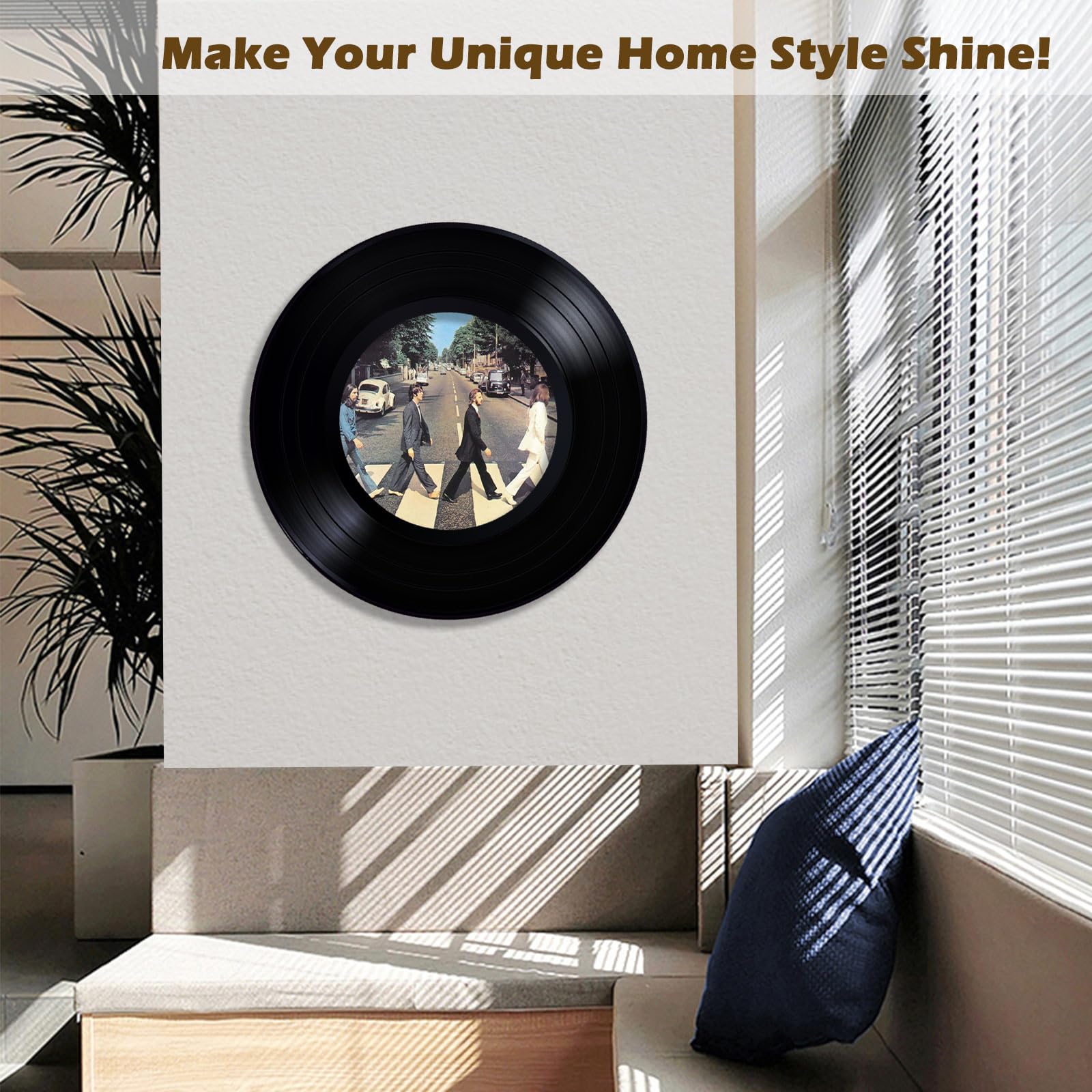 Cociat Acrylic Vinyl Record Display Frame Rack for Wall, Album Cover Holder Shelf Wall Mounted