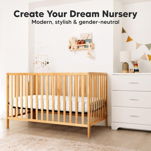 KeaBabies Fitted Crib Sheets - Soft Bamboo Viscose Cotton, 52x28 in Gender Neutral Bunnies Design