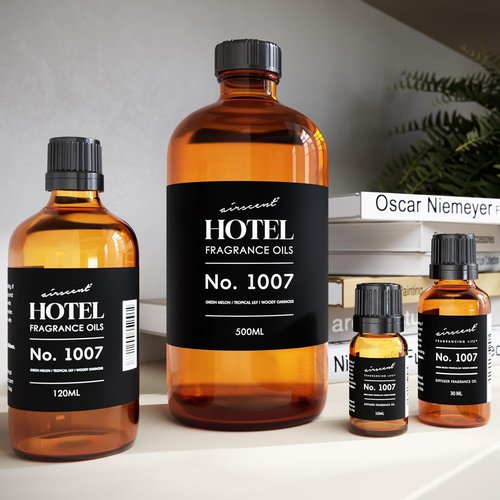 AirScent Hotel Diffuser Oil No. 1007 - Green Melon, Tropical Lily & Oakmoss - Premium Fragrance for Ultrasonic Diffusers - 10 mL Bottle