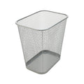 YBM HOME Mesh Wastebasket Trash Can for Home and Office Workspace, Metal Office Trash Can Rectangular-Shaped, 3.5 Gallon (6 Pack), Black 1103s
