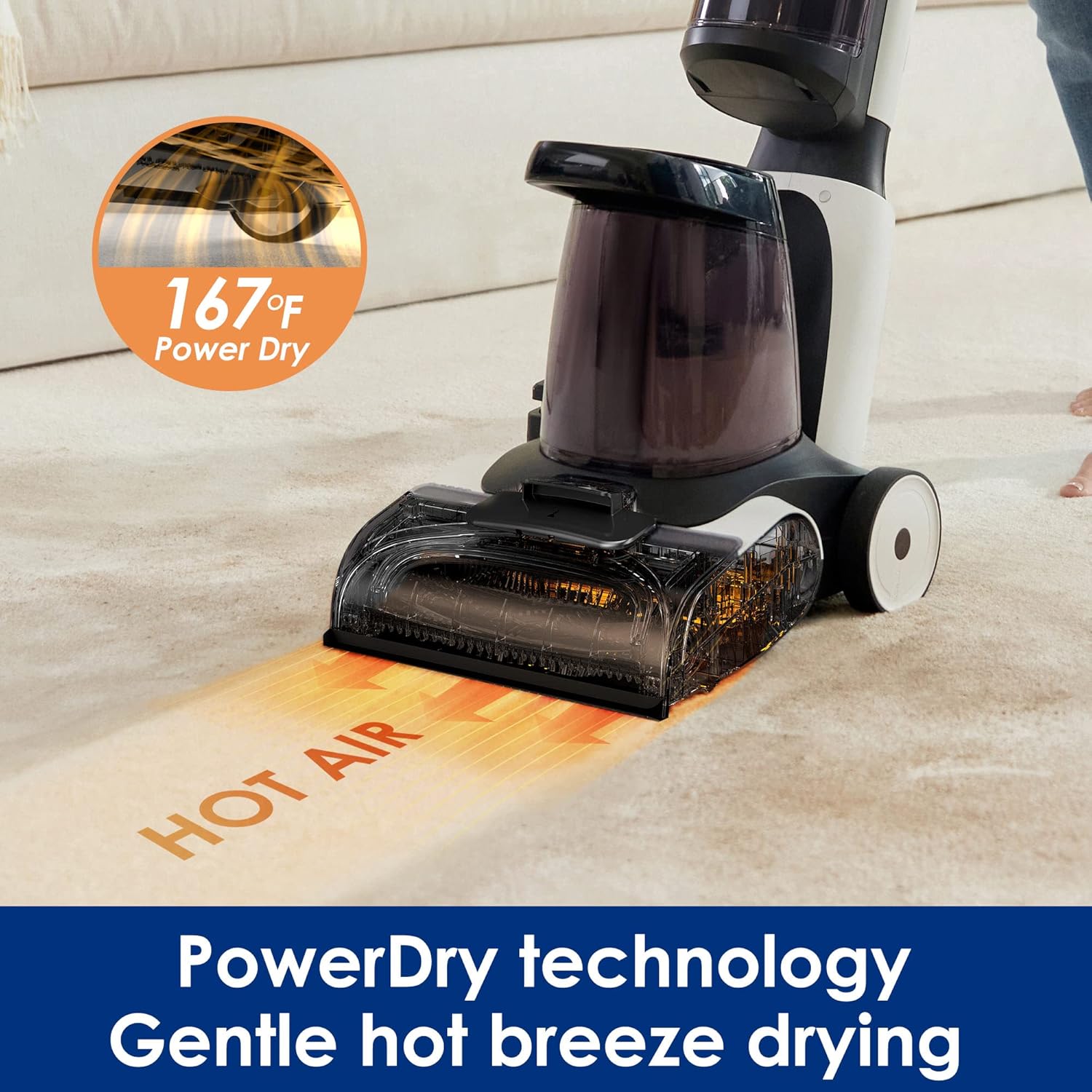 Tineco CARPET ONE Smart Carpet Cleaner - Lightweight Portable Shampooer with LED Display & Pet Spot Cleaner