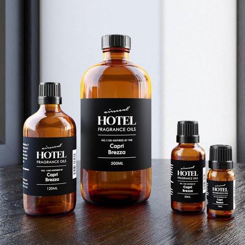 AirScent Capri Brezza Diffuser Oil No. 1100 - Volcano-Inspired Premium Fragrance Oil for Ultrasonic Diffusers | 500 ml Glass Bottle