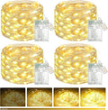 Btfarm Fairy Lights - 4 Pack Battery Operated Twinkle String Lights | 16FT, 50 LEDs, 8 Modes, Waterproof, Warm White