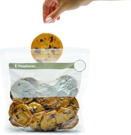 FoodSaver Vacuum Zipper Bags - 1-Gallon Size for Freshness and Convenience