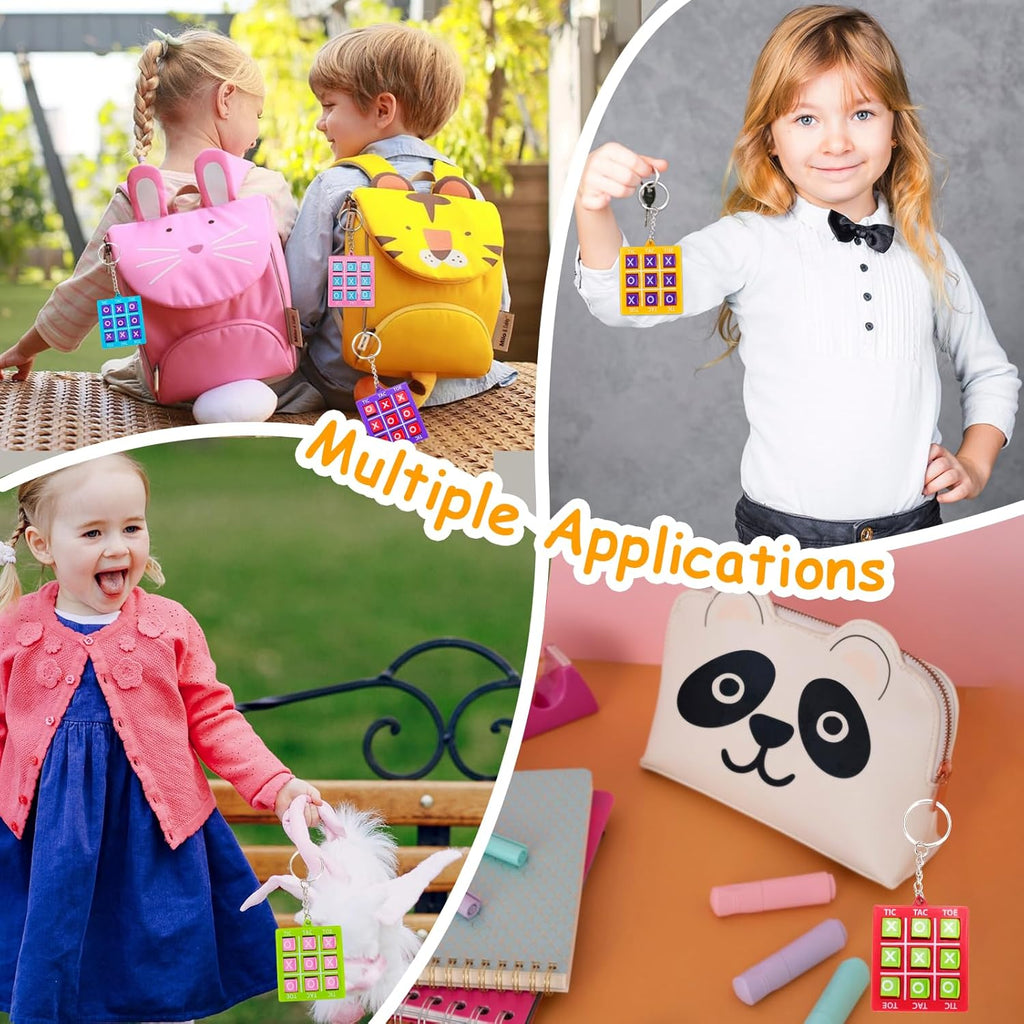 Skiennix 24PCS Tic Tac Toe Game | Fun Birthday Party Favors & Goodie Bag Stuffers for Kids 3-12