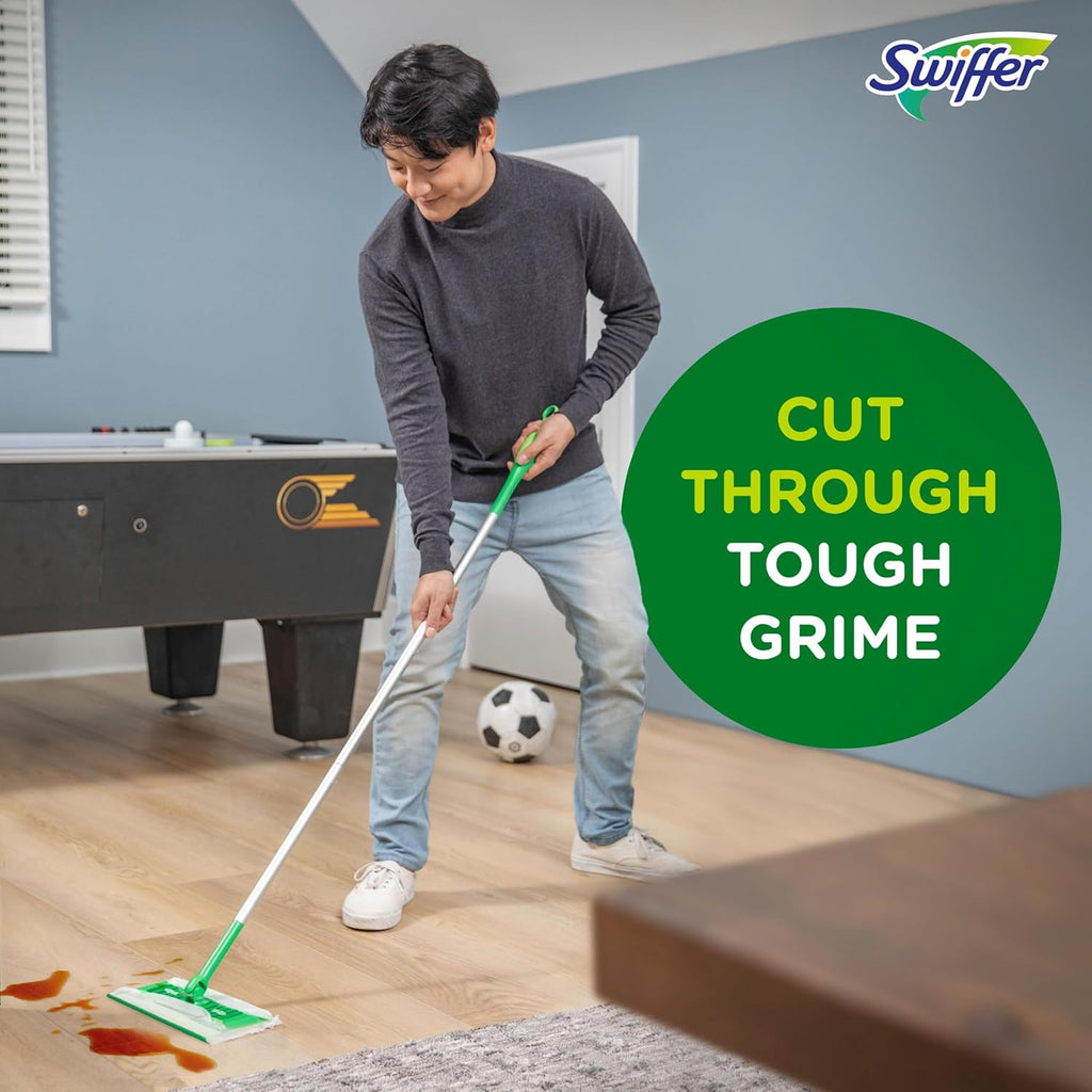 Swiffer Sweep + Mop Wet Pads Refill - All-Purpose Floor Cleaner for Dirt & Dust | Lavender, 12ct