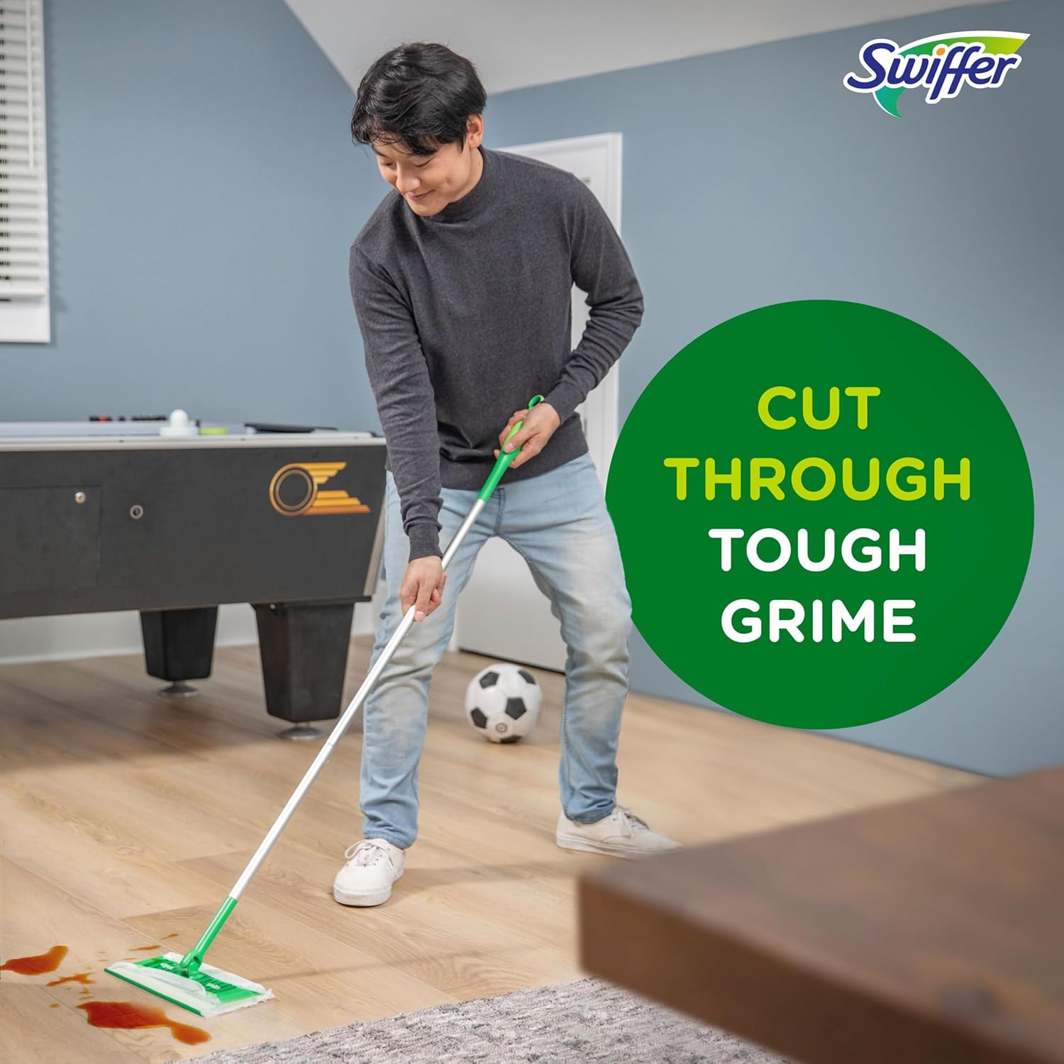 Swiffer Sweep + Mop Wet Pads Refill - All-Purpose Floor Cleaner for Dirt & Dust | Lavender, 12ct
