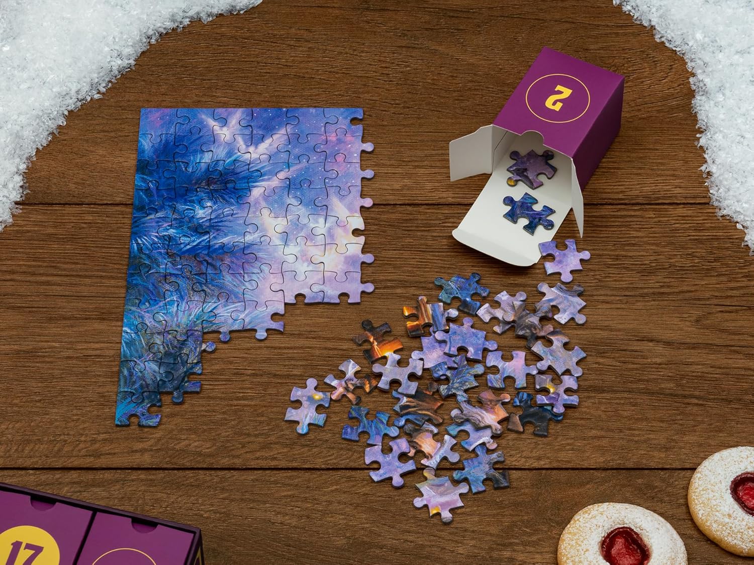 Abraham Hunter | Original Jigsaw Puzzle Advent Calendar 2025 - Nativity Scene, 1008 Pieces, Holiday Countdown Gift