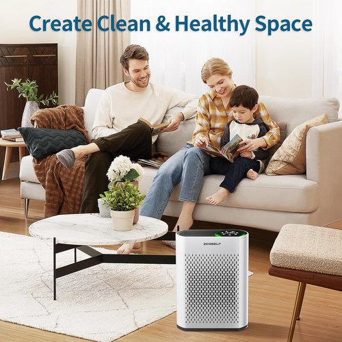 ECOSELF Genuine Air Purifier Replacement Filter for HAP602/ HAP602WF Air Purifier, 3-Stage Filter Repacement for High-Efficient Filtration (2 Pack)