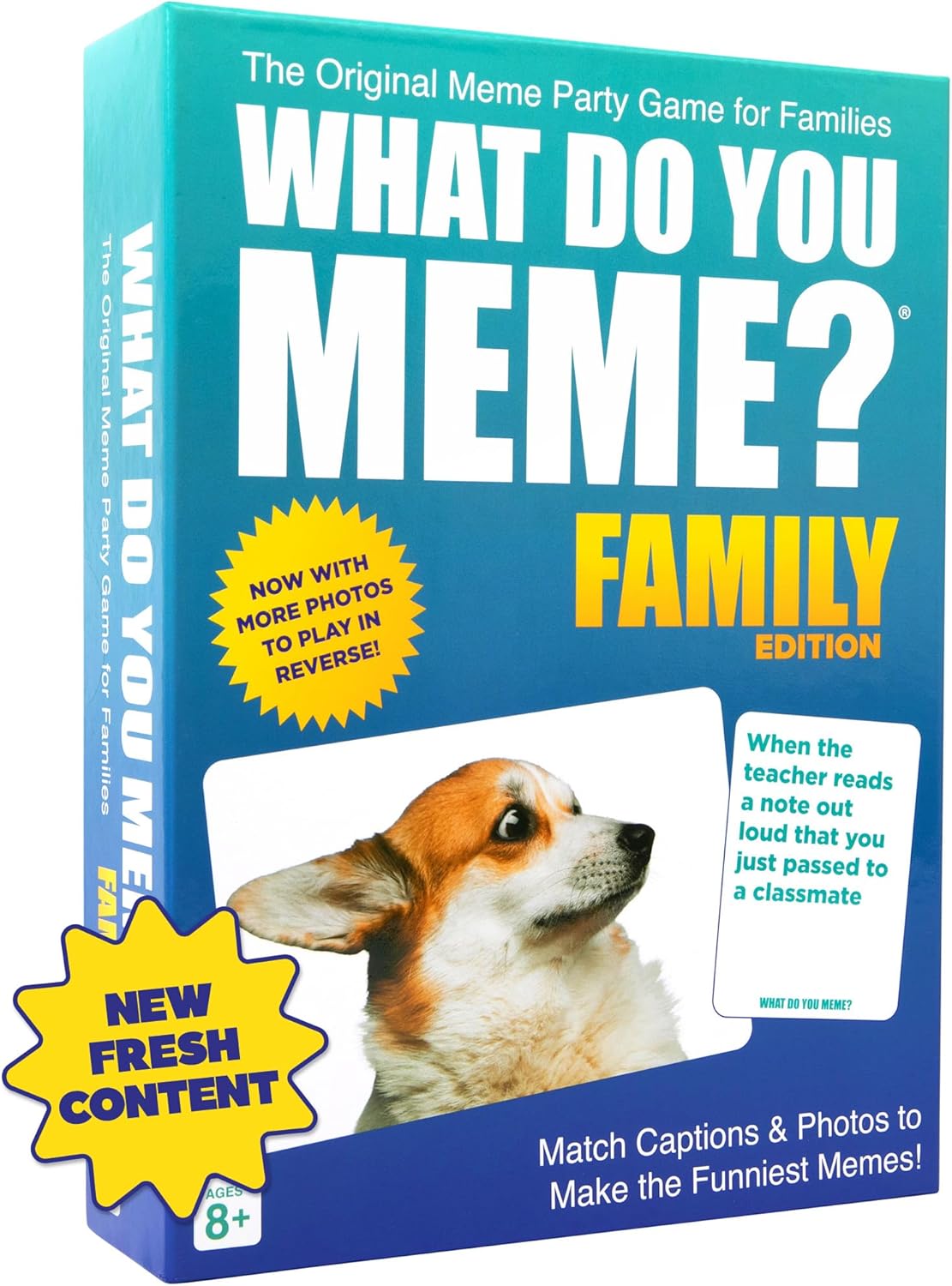 Relatable WHAT DO YOU MEME? Family Edition - Fun Family Game for Kids 8+ | 300 Caption & 108 Photo Cards