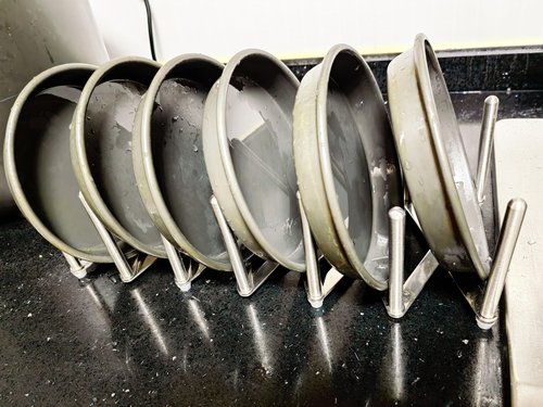 SWEIBIAI Pot Lid Organizer Pot Lid Holder Adjustable Pot Lid & Plate& Pans multipurpose Organizer Rack Holder Stainless Steel Dish Plate Drying Rack
