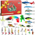 Fishing Advent Calendar 2025 Adult Christmas Fishing Gift for Men Teens Boys 24 Days Christmas Countdown Calendar Fishing Tackle Lures Xmas Gifts for Boys