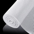 ALIUNI Shelf Liner for Kitchen Cabinet, Drawer Liners Non Slip Non Adhesive Thick Mat, Breathable Dresser Pantry Bathroom Protector, White, 20" x 360"