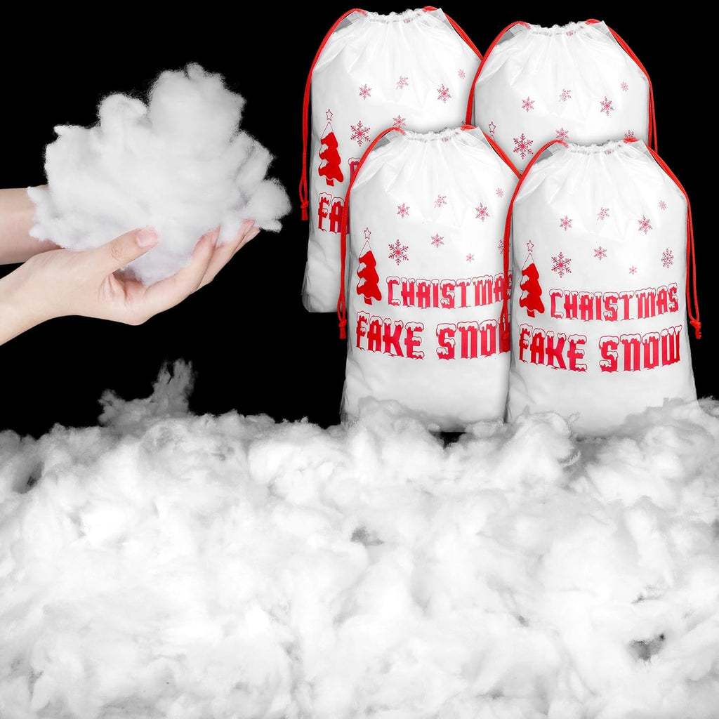 Aodaer Artificial Snow Decor - 2500g Fluffy Soft Cotton for Christmas Trees & Holiday Displays