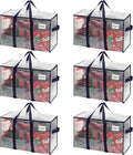 VENO Heavy Duty Moving Bags - Extra Large Storage Solution with Reinforced Handles & Strong Zippers | 6 Pack, Foldable & Reusable