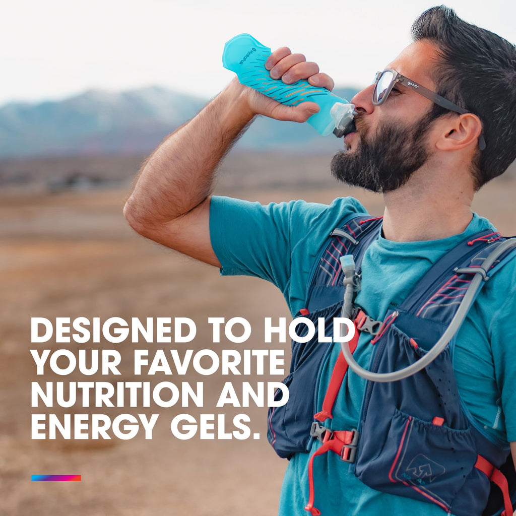 HydraPak SoftFlask - Collapsible Nutrition Flask (150ml) - BPA Free, Easy Open Cap, Foldable, Lightweight