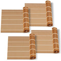 MIUQILAIY 9.5"x9.5"Bamboo Sushi Rolling Mat,kimbap roller(4 PCS)