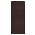 Bedford Home Memory Foam Shag Bath Mat (24x58),Chocolate