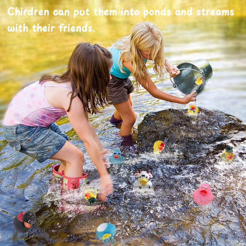 XY-WQ Rubber Duck 100 Pack - 2.3 Inch Bulk Floater Toy for Kids | Perfect for Parties, Birthdays & Bath Time