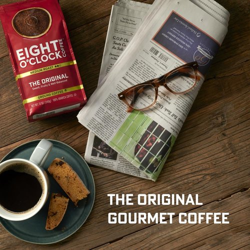 Eight O'Clock Coffee Donut Shop, 11 Ounce (Pack of 1), Mild Roast 100% Arabica Ground Coffee, Kosher Certified