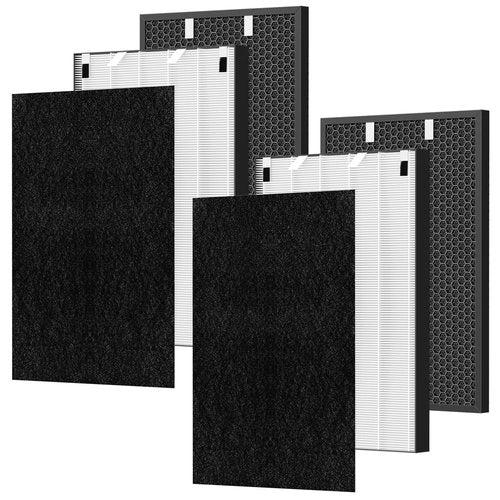 Air320 Air220 Replacement Filter Compatible with Bissell Air220 Air320 2768A 2609A Air Purifier, Including 2 Sets HEPA Filters + Pre-Filters + Activated Carbon Filters, Compare Part # 2677,2678,2804