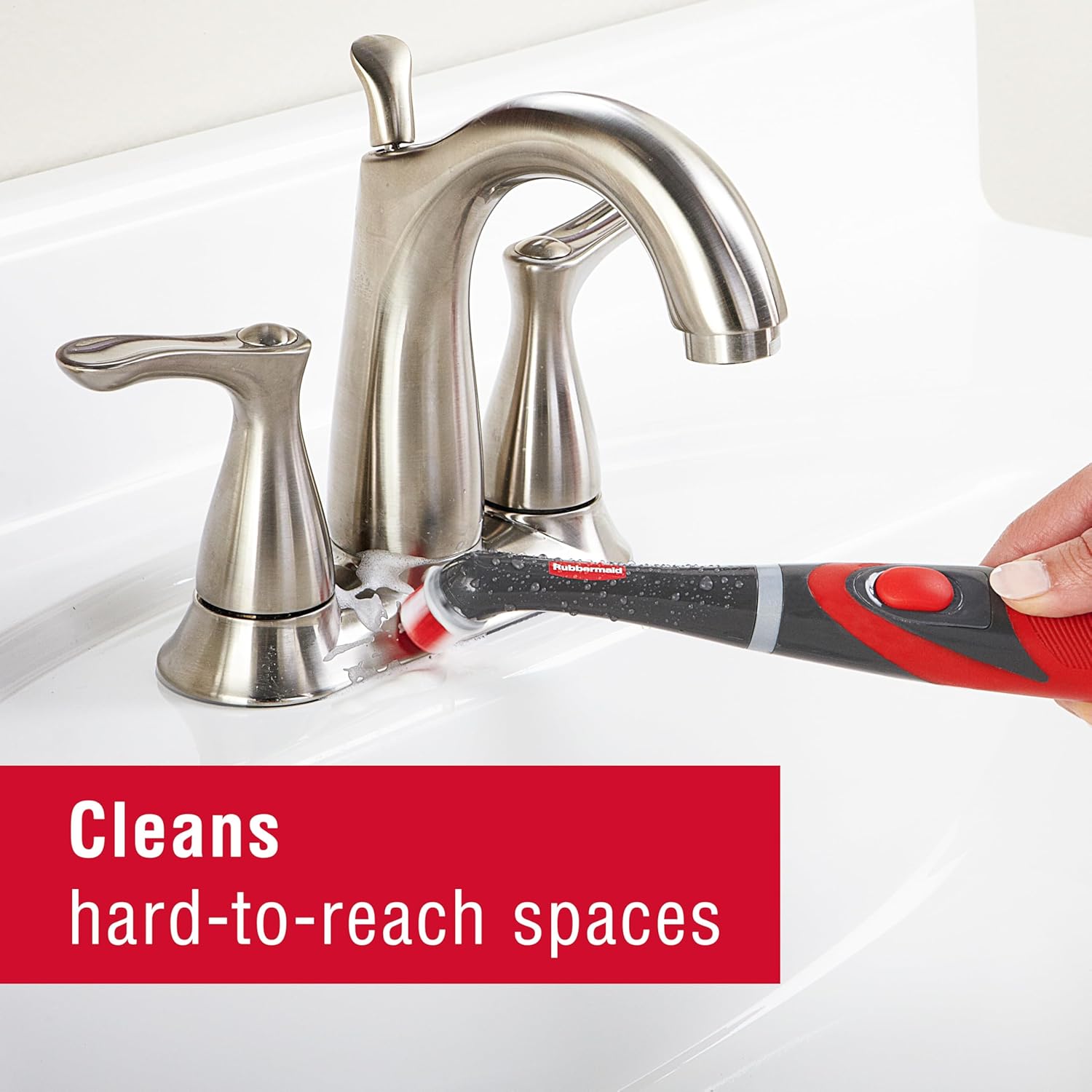 Rubbermaid Reveal Power Scrubber - Cordless Electric Scrub Brush for Home, Kitchen, and Bathroom Cleaning