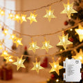 Echosari Star String Lights - Battery Operated LED Fairy Lights with Auto Timer | 158in, 8 Modes, Warm White