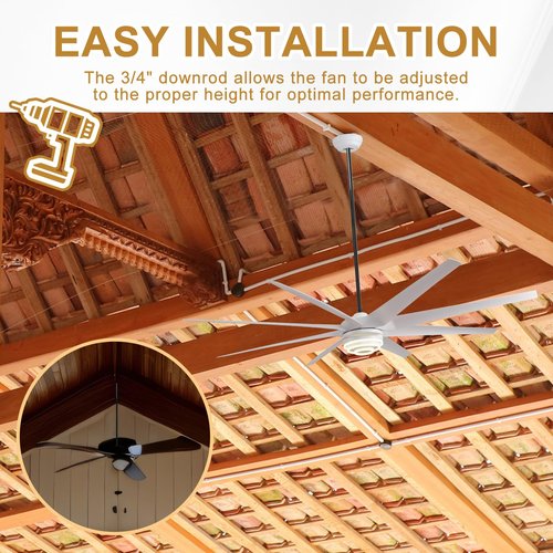 Yaocom 2 Pack 48 Inch Compatible with Hunter Fan Company, 25148 Ceiling Fan Downrod Extension Rod, Specialty Black Ceiling Drop Bar, Metal Durable Threaded