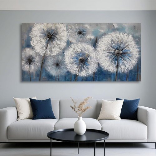 Large Dandelion Canvas Print by [Brand Name] - Modern Wall Art Decor for Living Room & Bedroom