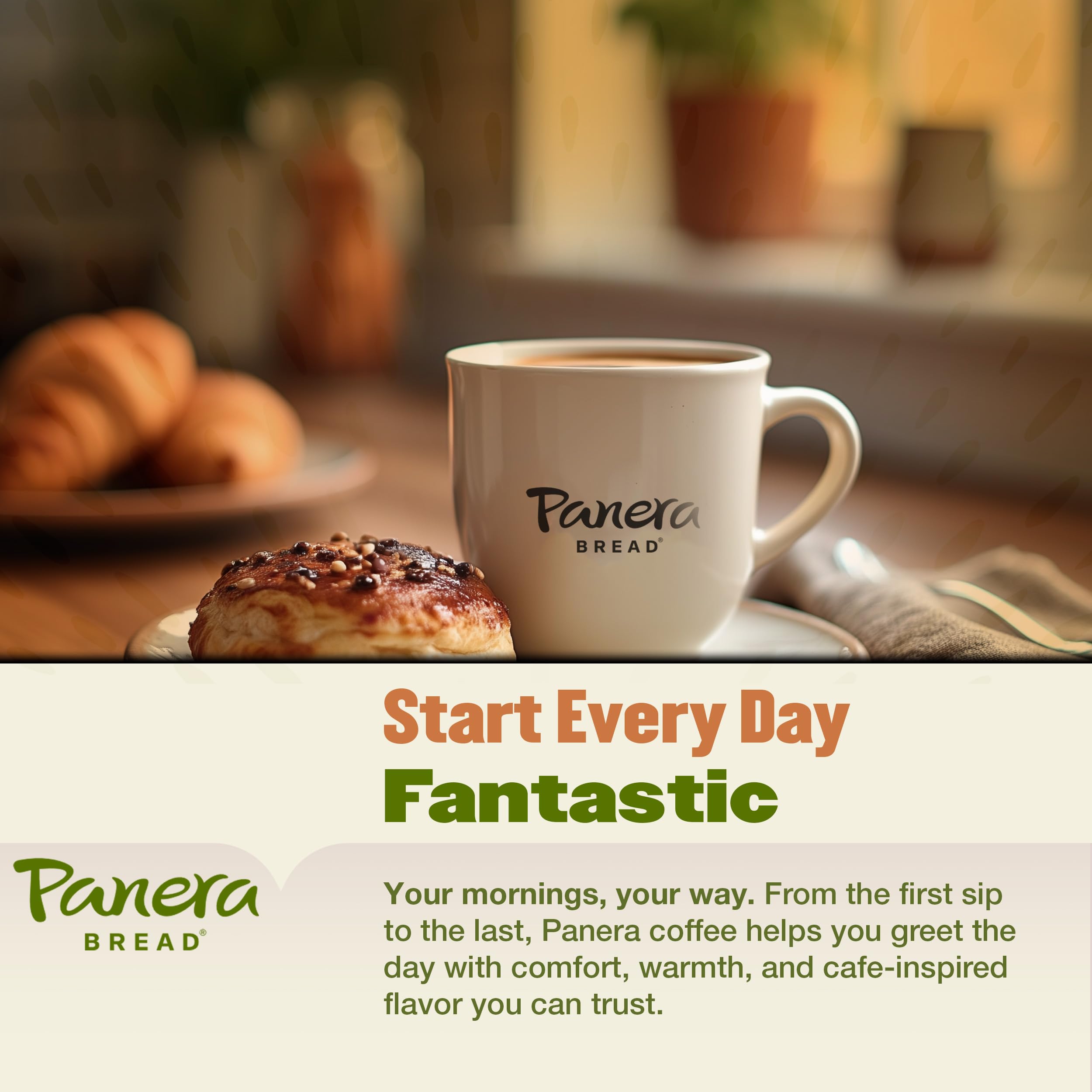 Panera Light Roast Ground Coffee, 100% Arabica, Sustainably Sourced – Smooth, Bright & Balanced Flavor – Clean Label, No Artificial Ingredients – Kosher, Gluten-Free 12oz Bag Pack of 6 (72oz Total)