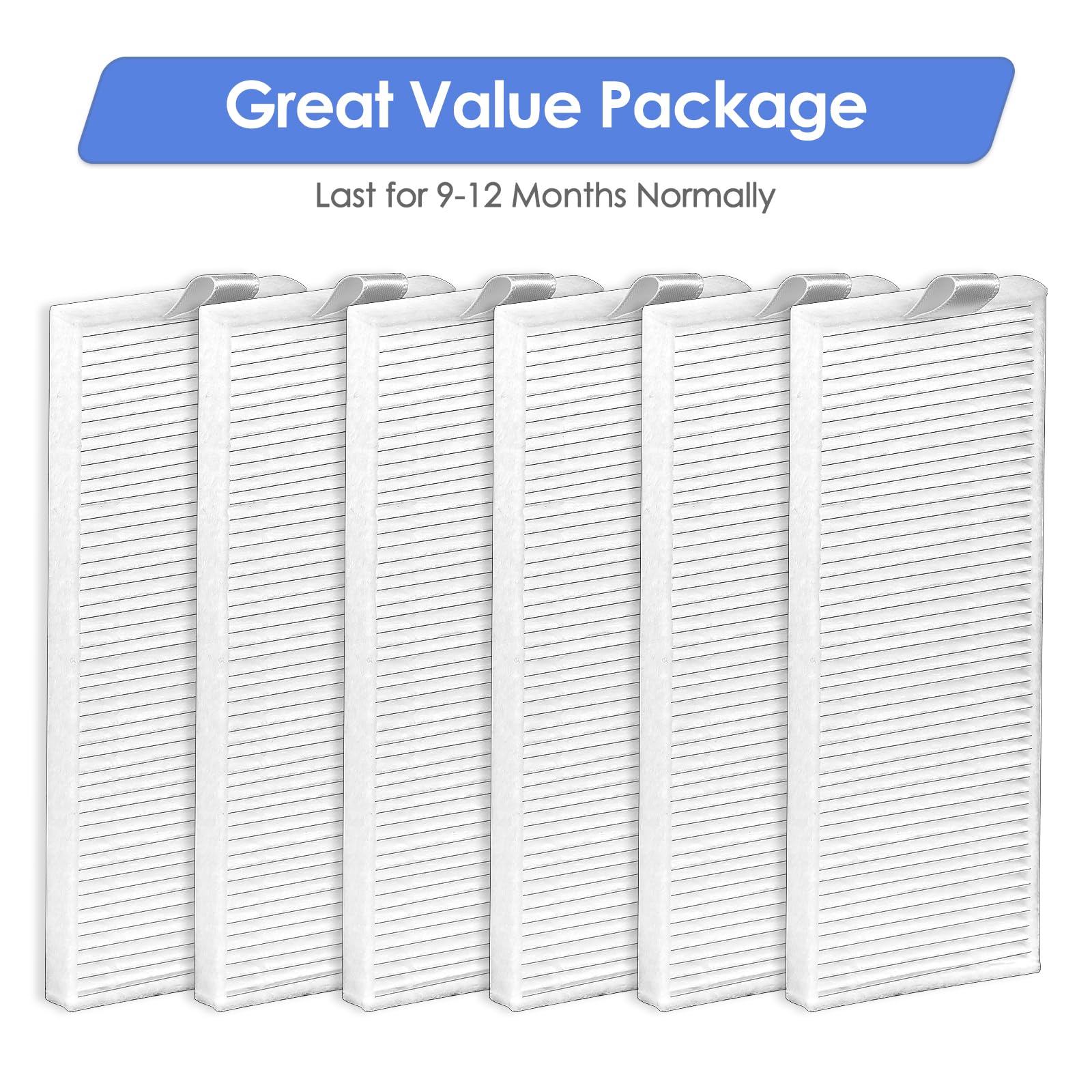 (6 Pieces) HEPA Filter Compatible with Lefant M210B M213S M210S M210 M213, OKP Life K2 K3 K3A K4 K5, Replacement Parts 6 Filters