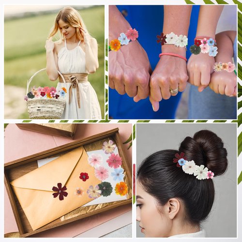 Mini Artificial Flowers for Decoration, 120 Pieces Small Fabric Silk Flowers Fake Wildflowers Garland Decoration Multicolor Rose Daisy Peony Flowers Heads for Home Wedding DIY Crafts Decoration