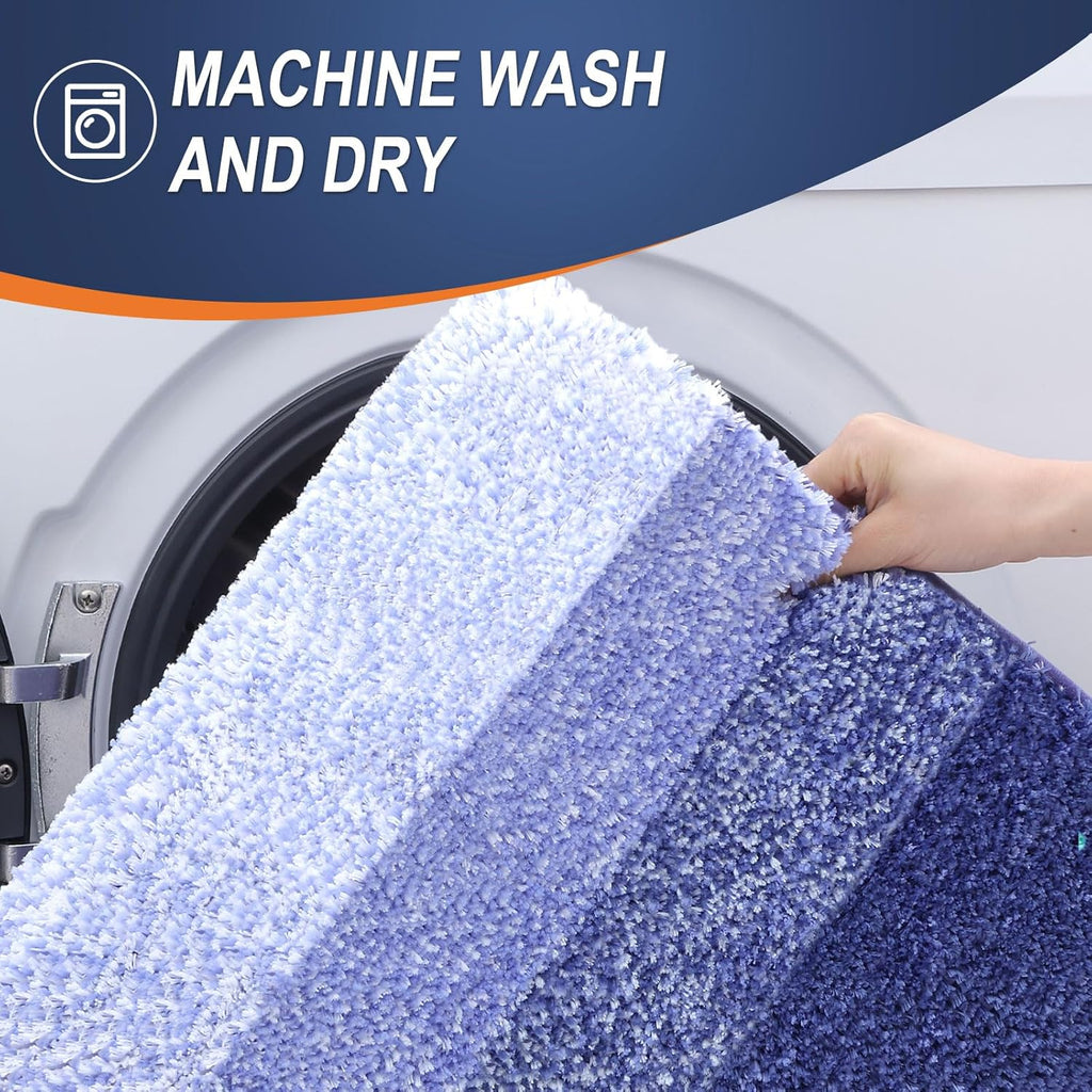 OLANLY Bathroom Rugs - Extra Soft Absorbent Microfiber Mat 34x21 | Quick Dry, Rubber Backing, Blue-Violet