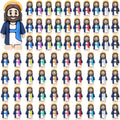 Skiennix Mini Jesus Figurines - 70 Pcs Bulk Set for Easter Hide and Seek Religious Party Favors